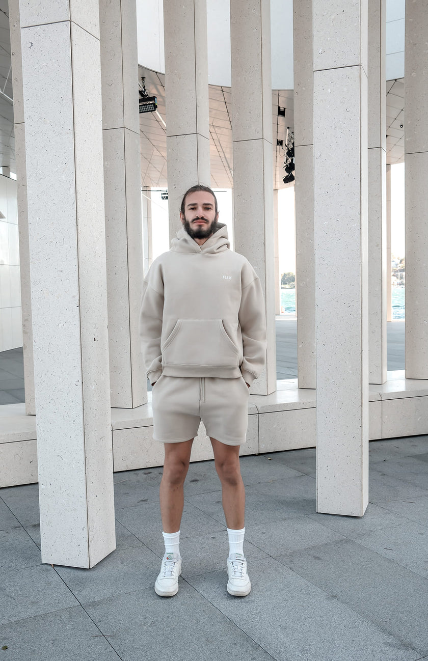FLEECE DROP SHOULDER HOODIE