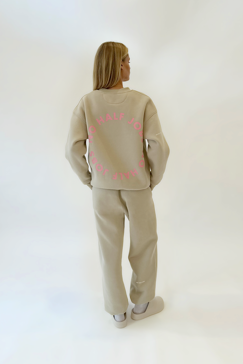 FLEECE DROP SHOULDER CREWNECK