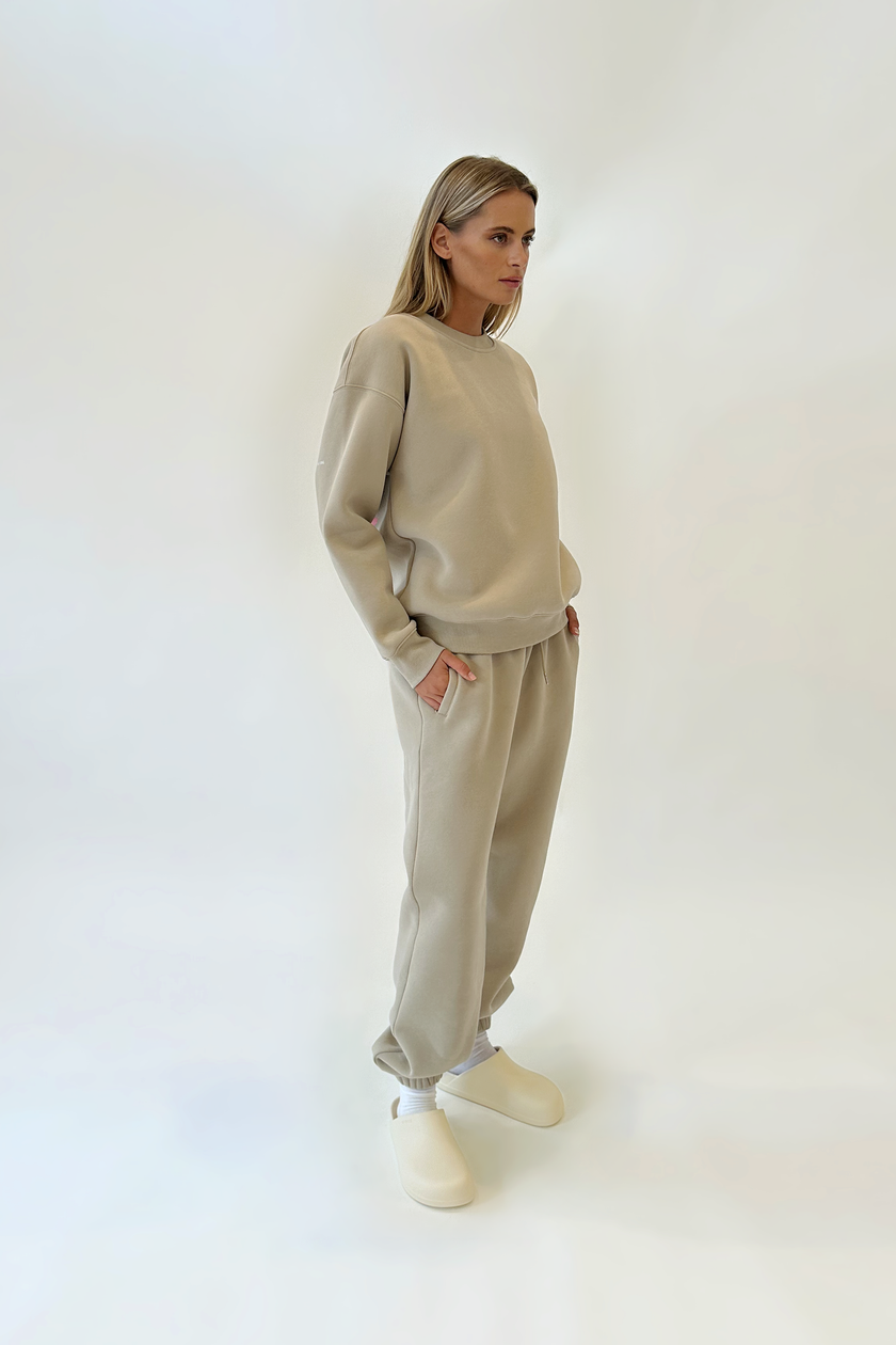 FLEECE DROP SHOULDER CREWNECK