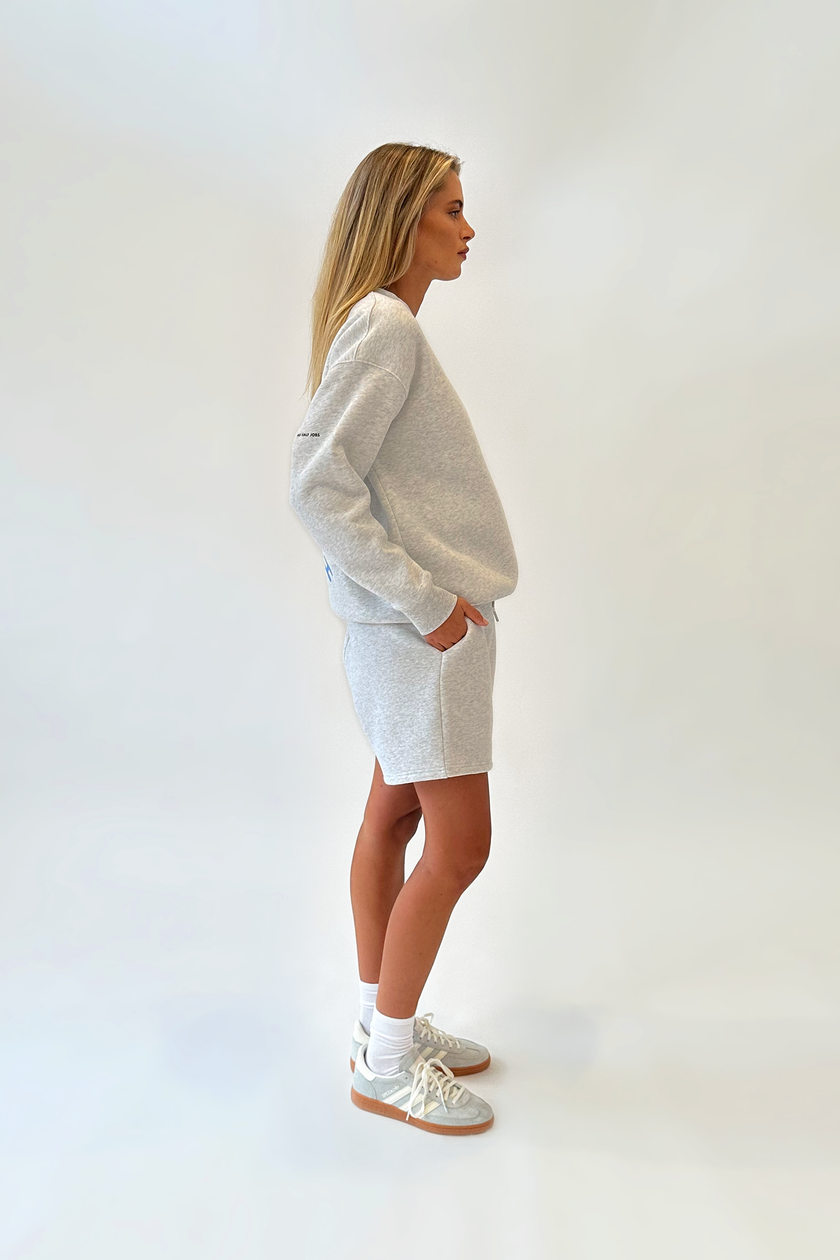 FLEECE DROP SHOULDER CREWNECK