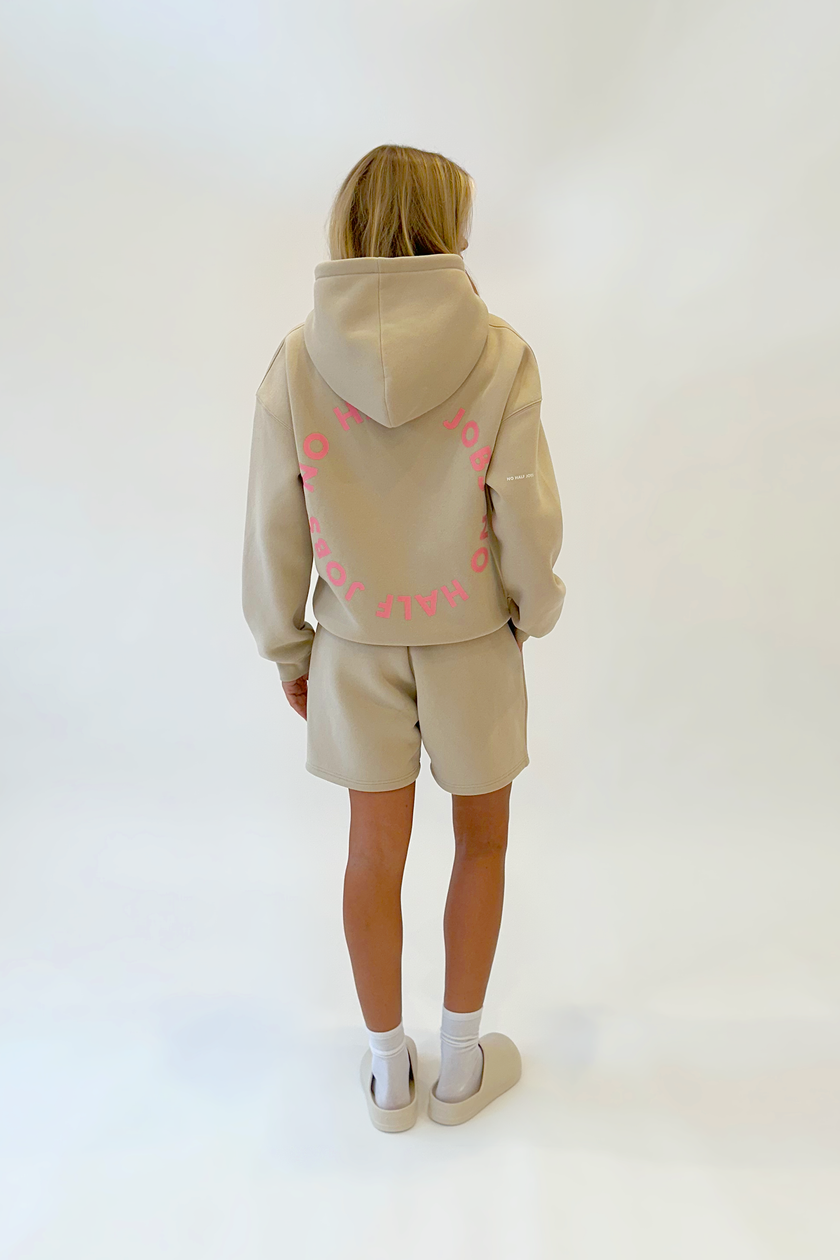 FLEECE DROP SHOULDER HOODIE