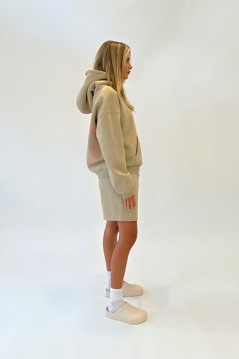 FLEECE DROP SHOULDER HOODIE