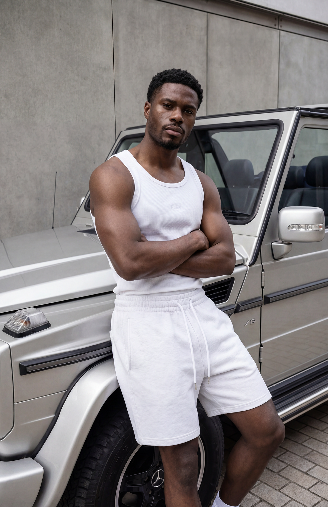 FLEECE TRACK SHORT