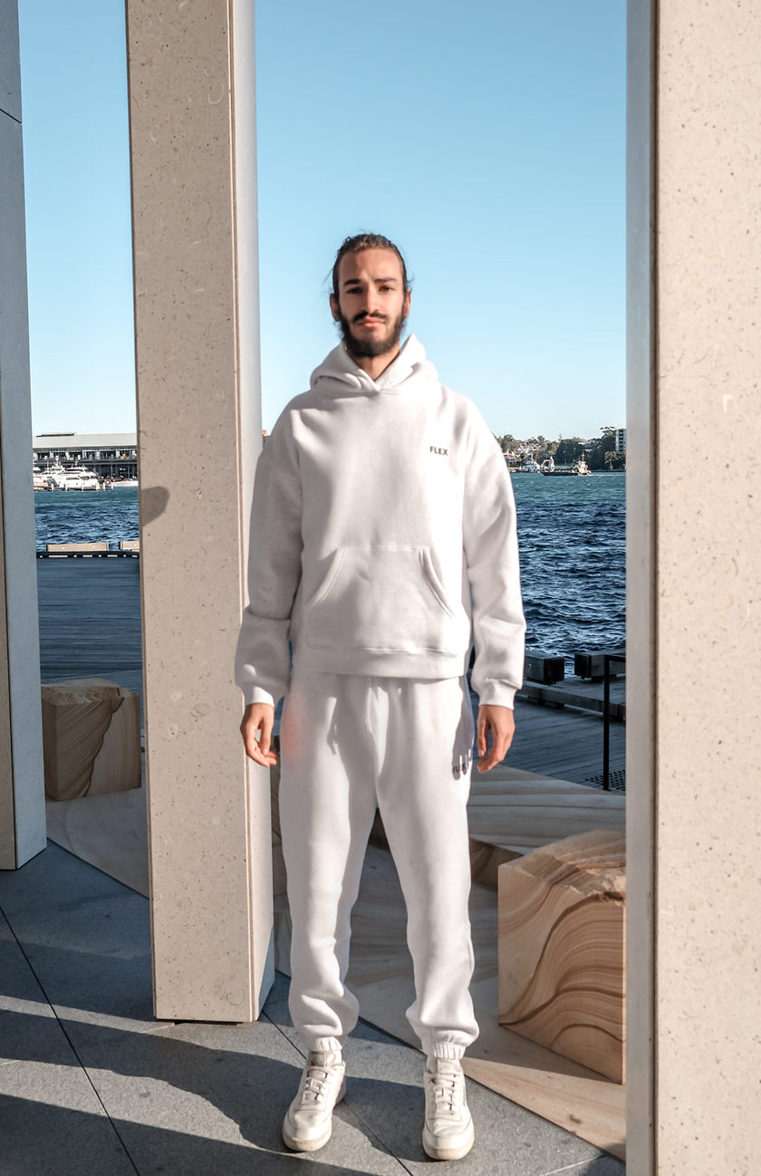 FLEECE DROP SHOULDER HOODIE