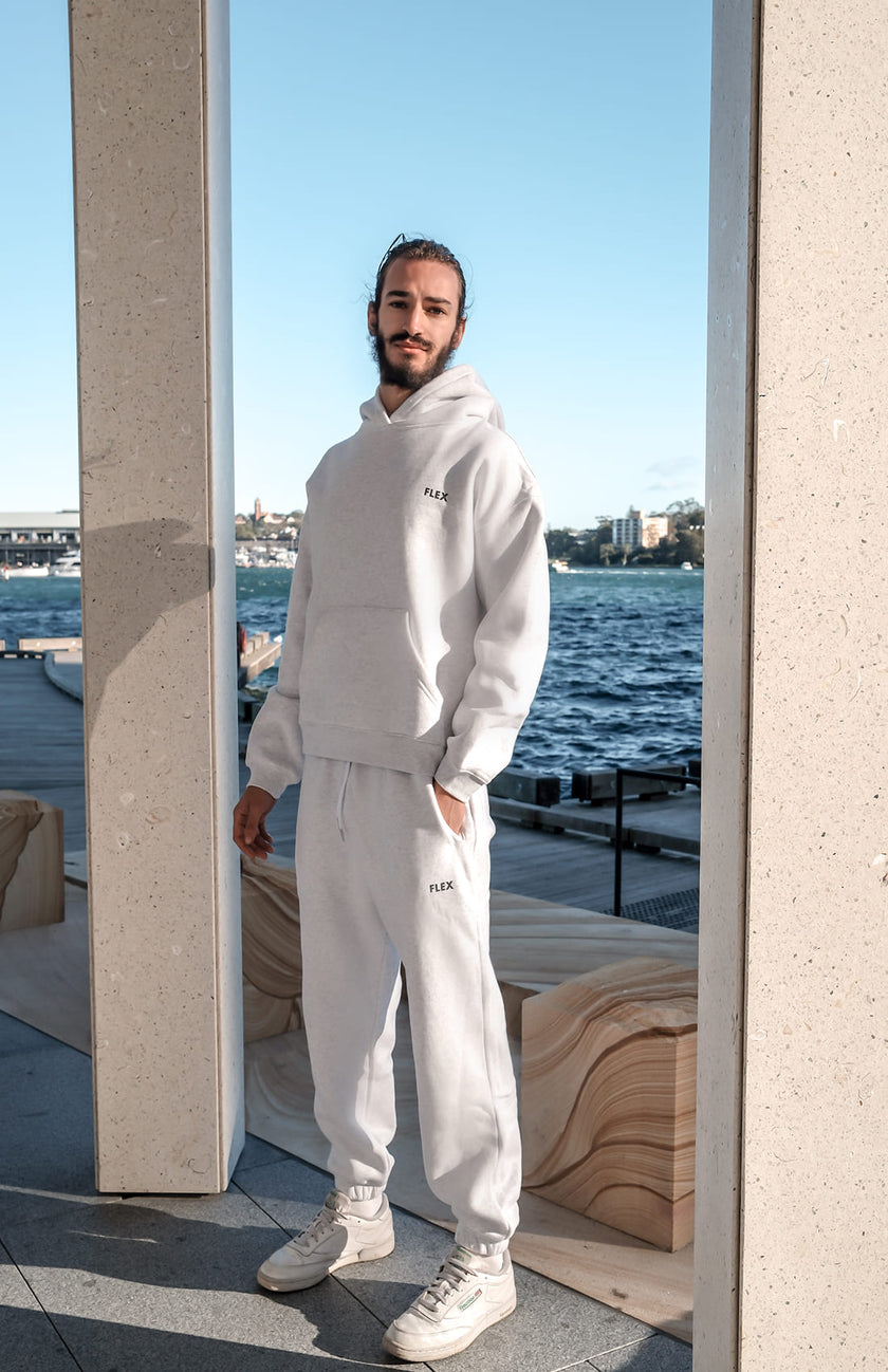 FLEECE DROP SHOULDER HOODIE